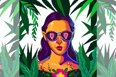 Go wild adventures art artprint bold design graphic design illustragram illustration illustrator jungle vector wild