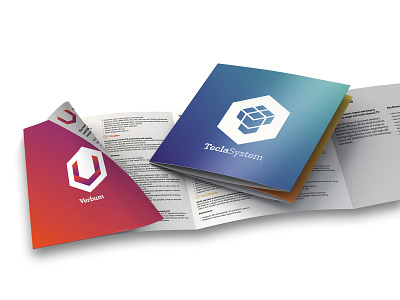 Square Brochure — Tecla System brand brand design brand identity branding branding design dynamic identity dynamic logo gradient gradient design identity identity branding identity design identity designer identitydesign square brochure