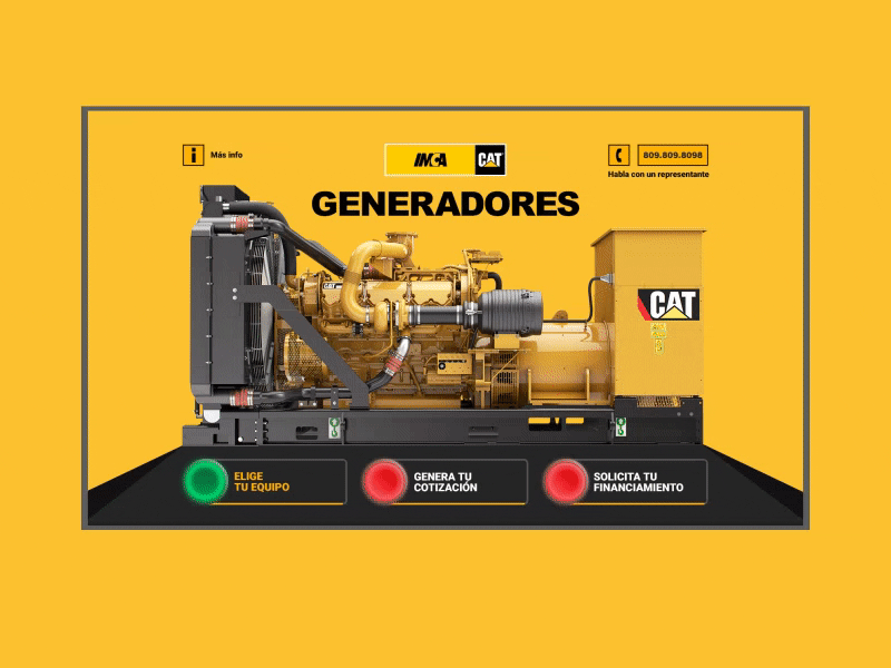 Generators landing page design landing page design scheumorphism web