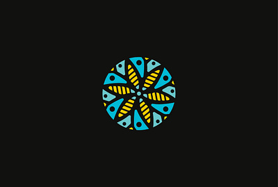 The Sea | Logo design art branding colorful creative design fish graphic greece icon illustration illustrator logo ocean sea travel vacation