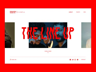 Primavera Sound L.A 2020 — lineup💥 design festival music typography ui ux web