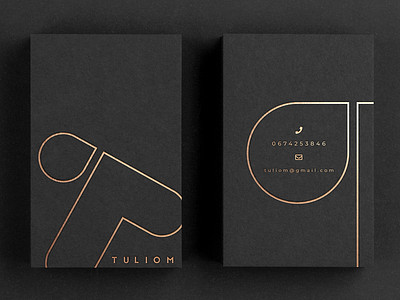 tuliom business card branding businesscard cards design print