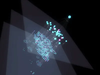 3D Cloud Infrastructure Topology 3d animation big data cloud data data center data visualization dataviz infographic information kubernetes mesh network networking nodes sci fi system three.js topology video