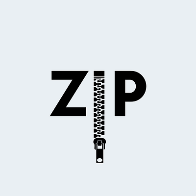 ZIP brand identity design logodesign wordmark