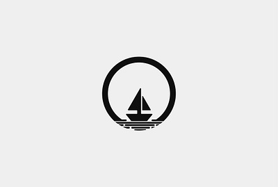 Boat | Logo design art branding creative icon illustrator logo minimal minimalism ocean river sea ship vector water