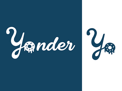 Yonder branding delivery service doughnut identity design logo