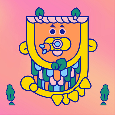 Y for 36 Days of Type 2d 36days 36daysoftype aftereffects ai bellapark character design face fish illustration lettering tree vector