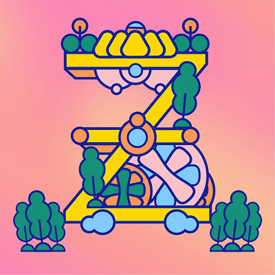 Z for 36 Days of Type 2d 36days 36daysoftype aftereffects ai bellapark design illustration lettering vector