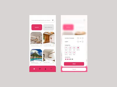 booking an apartment apartment app app design application design holiday travel ui ux vacation