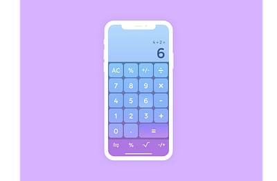 Calculator - Daily UI - Day 4 app design ui ui 100day ui challenge uidesign ux vector