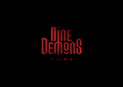 Nine Demons Instagram brand horror films identity logo design