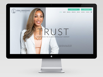 Steele Dermatology atlanta branding dermatologist georgia product skincare web design