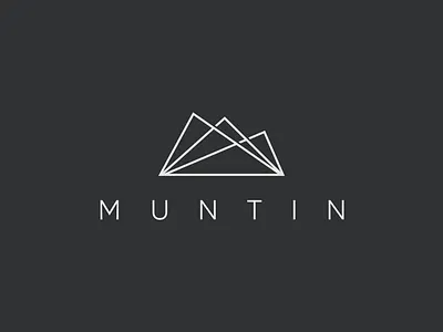muntin brand branding business logo corporate design flat flat logo identity logo minimalist