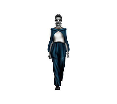 Claudia adobeillustator beauty blackandwhite character classy design digitalart fashion grayscale ladies navy vector vectorart woman