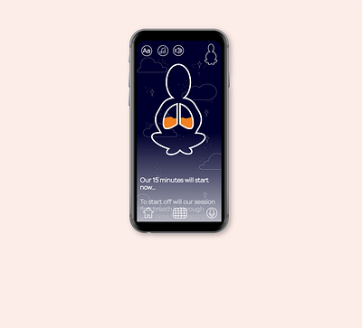 Concept UI - Meditation App adobe adobe illustrator app design graphics ui ux vector