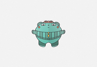 Pogi cartoon character cyan design green illustration procreate procreate app toon