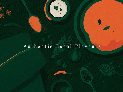 Authentic kerala adobe adobe illustrator authentic color design flavours food green illustration illustrator india indian menu nostalgia restaurant vector vector illustration