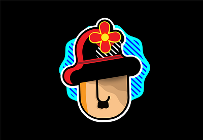 Charlie Chaplin Illustration animation branding design flyer icon illustration illustrator logo typography vector web