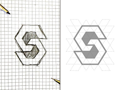 S5 Logo - Sketch vs Vector 02 5 brand brand agency brand identity brand stylish branding geometic graphic design icon lettermark logo logo design logo designer logofield logomark monogram symbol trademark