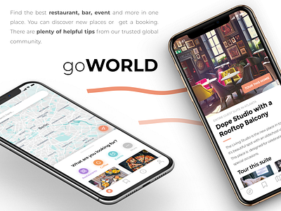 goWORLD - takeover the travel app iphone xs travel