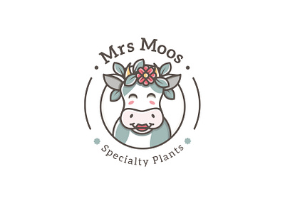 Cute cow logo animal icon colorful logo design cow logo cute logo cute logos fun logos mascot logos pet logos