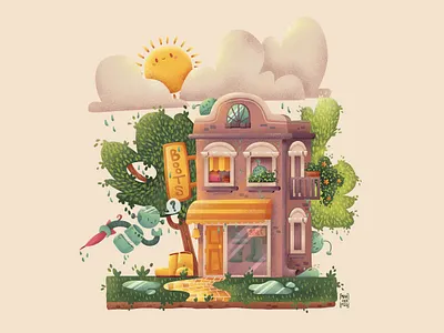 Rain Boots boots children daily digital art digital artwork flat grain illustration illustrations photoshop prompt rain robots