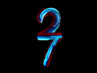 twenty-seven brush calligraphy handlettering lettering logo monogram paint poster type typography