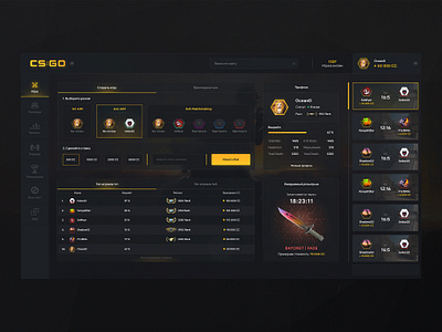 Gaming matchmaking platform apex counter strike counter strike dark dark app dark ui dashboad discord dota esport esports faceit fortnite games gaming ladder steam tournament ui ux