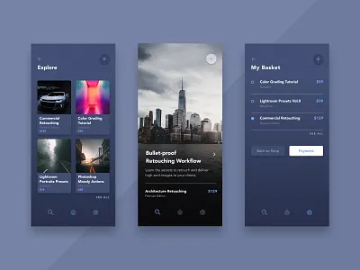 Mobile UI app design kacper michalik product ui user experience user interface ux visual design