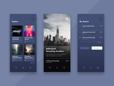 Mobile UI app design kacper michalik product ui user experience user interface ux visual design