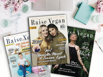 Raise Vegan Magazine Design adobe indesign adobeacrobat adobeillustrator adobephotoshop graphicdesign layout design magazine design