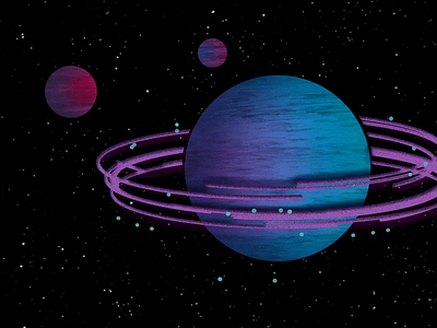 Universe adobeaftereffects animation creative design gif illustration illustrator minimal motion motion design motion graphics motiongraphics planet space universe video