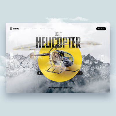 Helicopter Web Design - 1 illustration webdesign