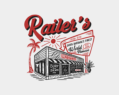 Railers artwork branding cmptrules design handrawn illustration lettering logo typography vector vintage