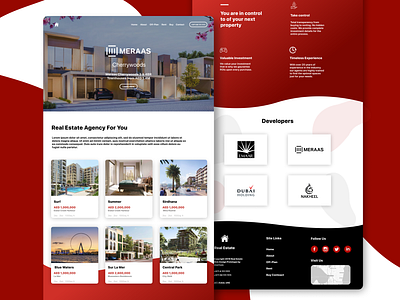 Real Estate Agency Landing Page figma figmadesign landing page landing page design properties property developer property marketing real estate web web design web design agency web designer web developer web development web development company web development services web site webdesign website website design