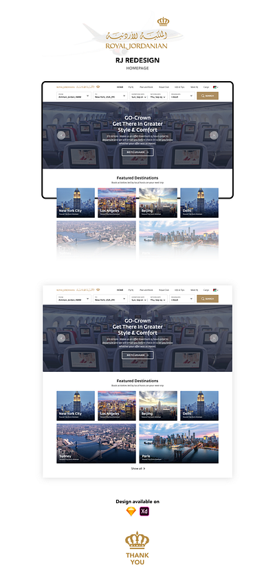 Royal Jordanian Airlines Redesign design jo redesign ui ux web webdesign