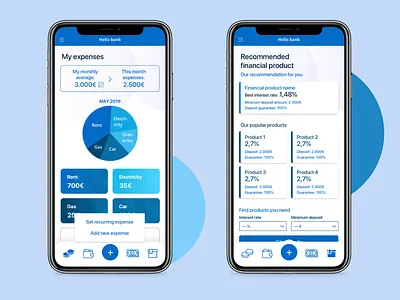 Hello bank App app design ui ux