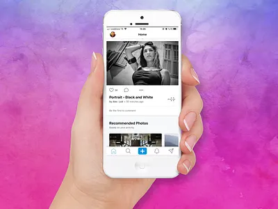 500px.com Menu [Concept] app design framer x framerx interaction interaction design mockup protopie ui ux