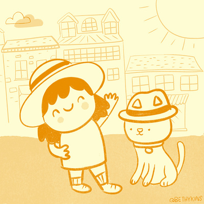 3 of 100 100catsdoingthings cat cat drawing cat illustration cats cute design illustration kitty kitty illustration