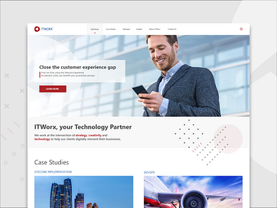 ITWorx Corporate Website corporate design design ui ux web webdesign