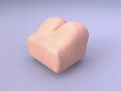 Funny 3D ass 3d 3d art animate ass blender 3d erotic fun hand motion skin