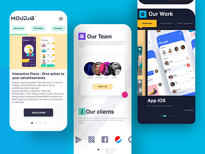 Designer Portfolio concept adobexd android app awesome design ios typography ui ux webdesign