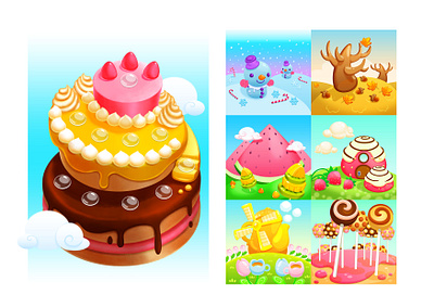 game bgs background candy design digital painting enviroment game app game art game artist game assets game development game ui illustration photoshop ui ui art ui artist