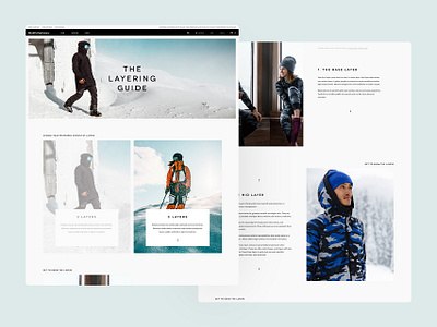 The Layering Guide - Peak Performance design ecommerce grid peak peak performance performance ui ux web website