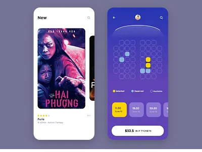 Cinema App adobe xd adobe xd photoshop ui ux app design interface ios minimalistic mobile ui ux