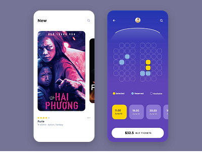 Cinema App adobe xd adobe xd photoshop ui ux app design interface ios minimalistic mobile ui ux