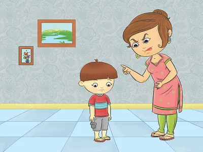 Ron mother angry illustration photoshop