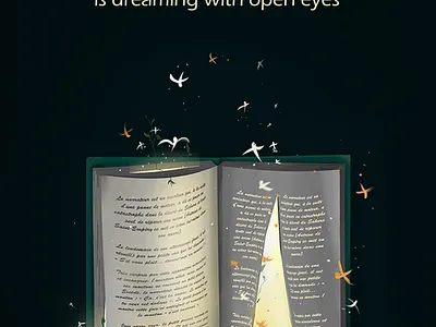the magic of books digital painting photoshop posters