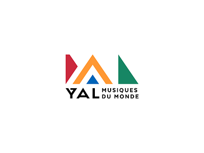 YAL branding design flat logo typography