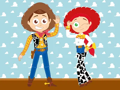 Woody / Toy Story cartoon cute design illustration kids art kids illustration toy story vector woody jessie